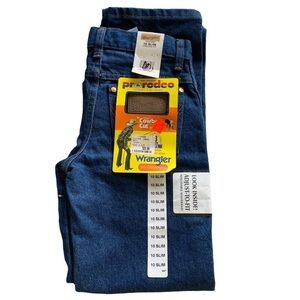 Wrangler Boy's 13MWZBP Cowboy Cut Pro-Rodeo Original Denim Jeans Size 10 slim